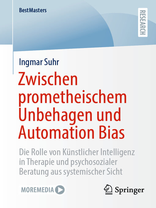Title details for Zwischen prometheischem Unbehagen und Automation Bias by Ingmar Suhr - Available